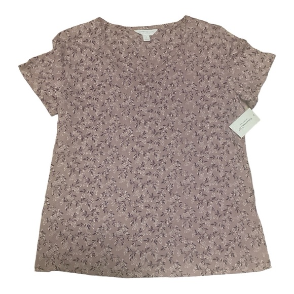 Charter Club Intimates Purple Floral Cottagecore Cotton Pajama Set Women’s XS - Picture 5 of 11